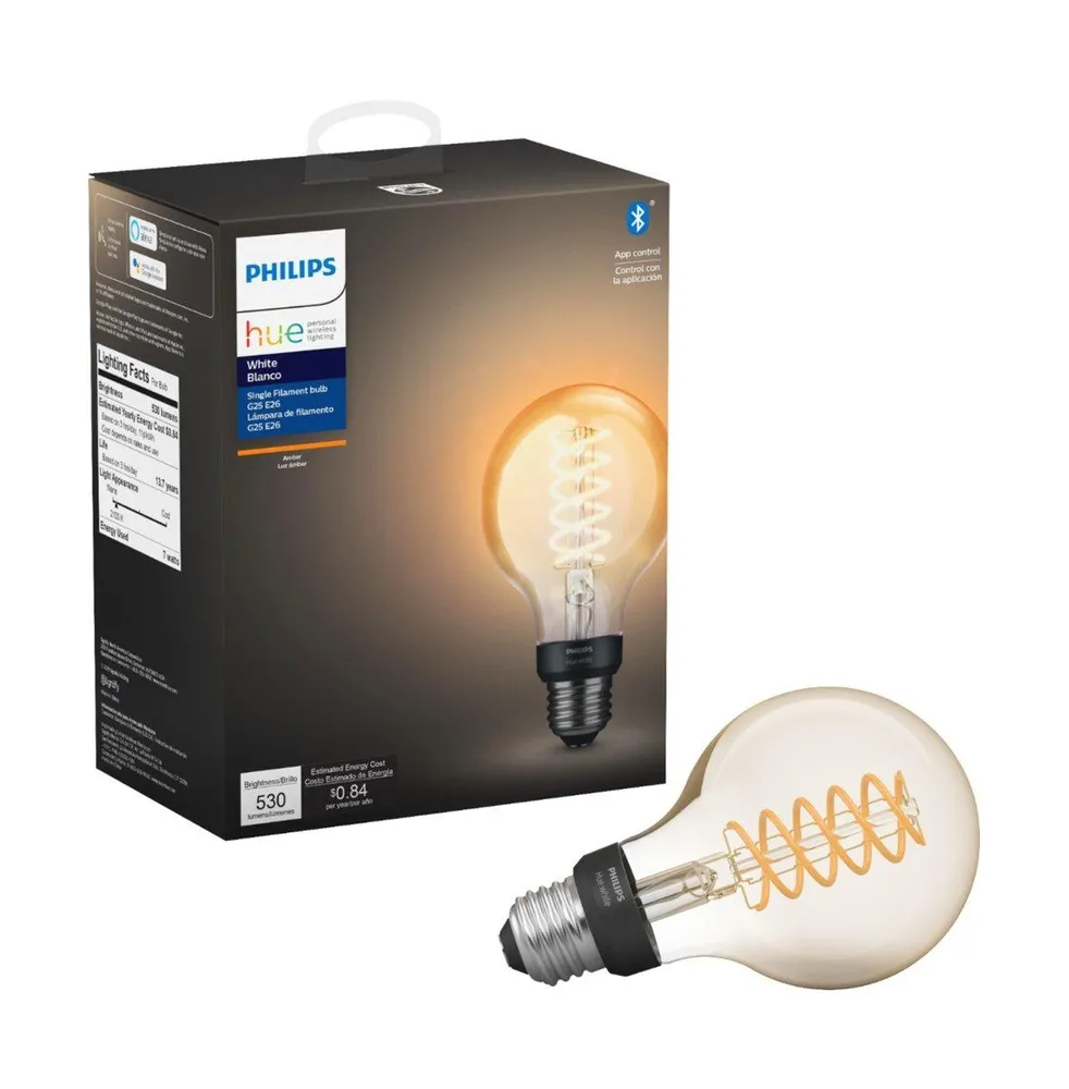Philips Hue Filament G25 Bluetooth Smart Led Bulb - White