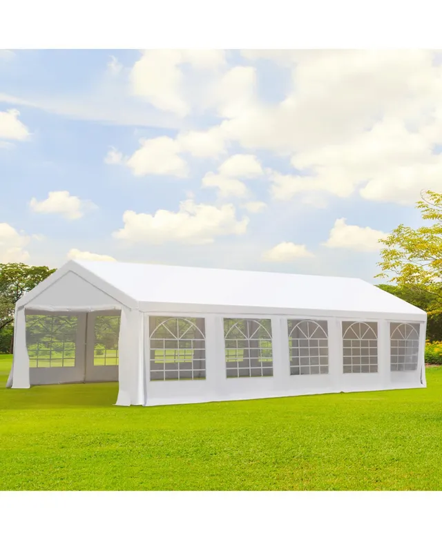 Outsunny 16' x 32' Large Outdoor Carport Canopy Party Tent with