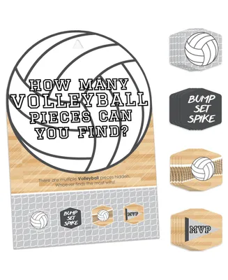 Bump, Set, Spike Volleyball Baby Shower or Birthday Party Hide and Find Game