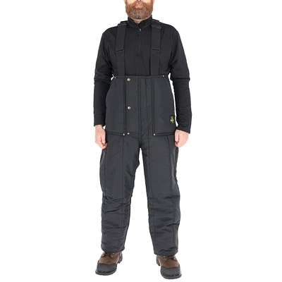 RefrigiWear Men's Iron-Tuff Insulated Low Bib Overalls -50F Cold Protection