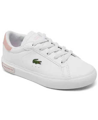 Lacoste Little Girls Powercourt Casual Sneakers from Finish Line
