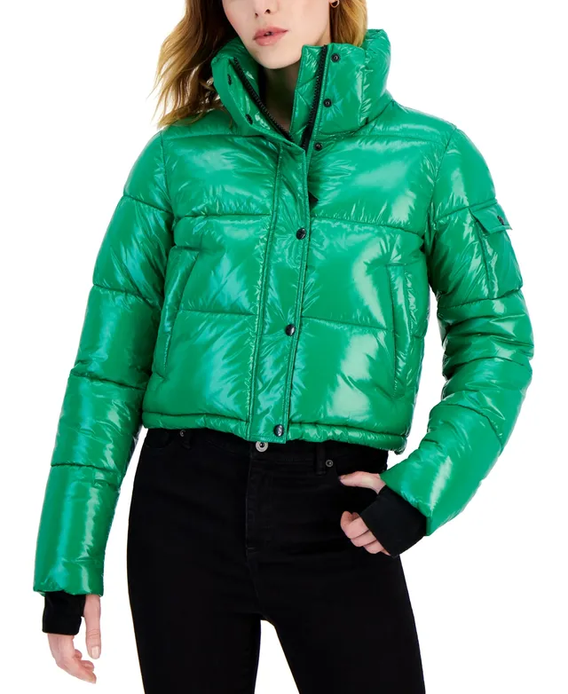 S13 Women's Westside Mixed-Media Puffer Coat - Macy's