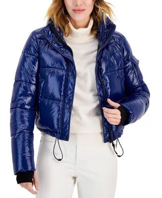S13 Women's Icon High-Shine Cropped Puffer Coat