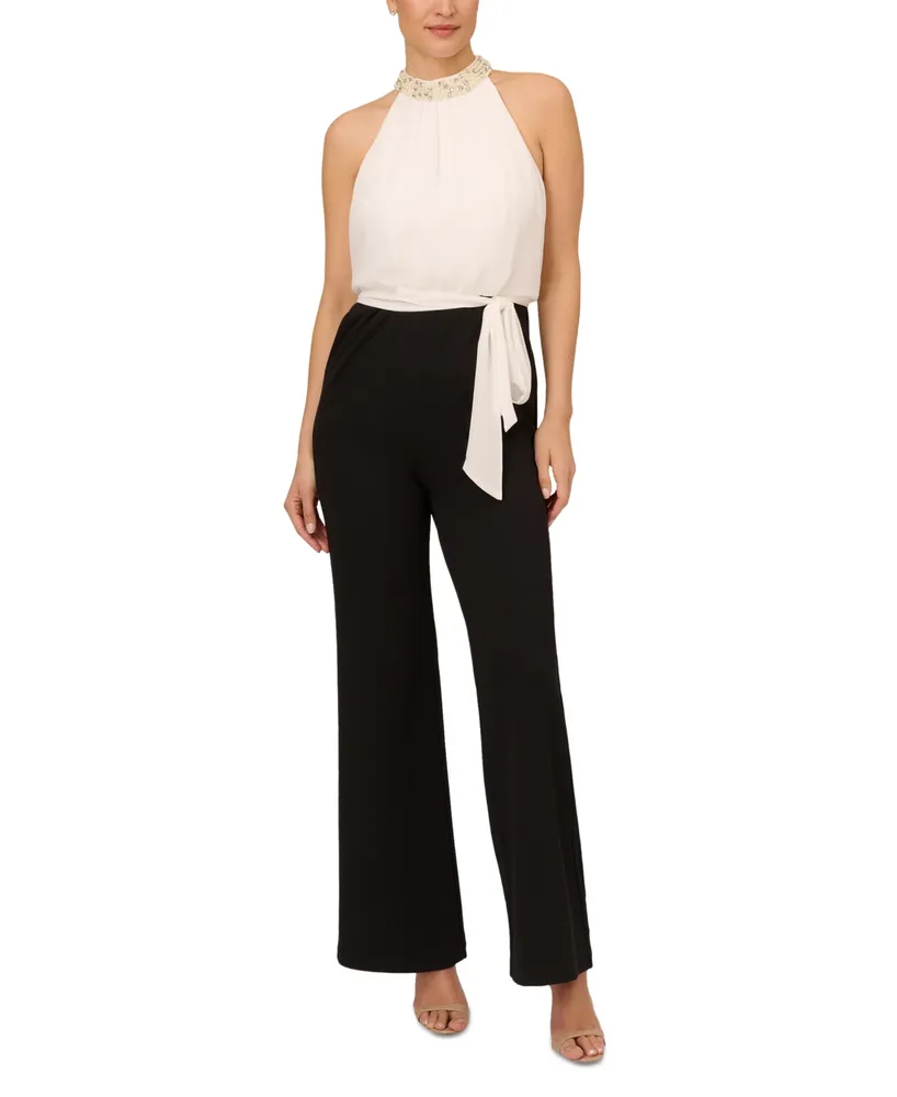 Adrianna Papell Tuxedo Jumpsuit - Macy's