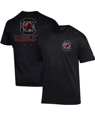 Men's Champion Black South Carolina Gamecocks Team Stack 2-Hit T-shirt