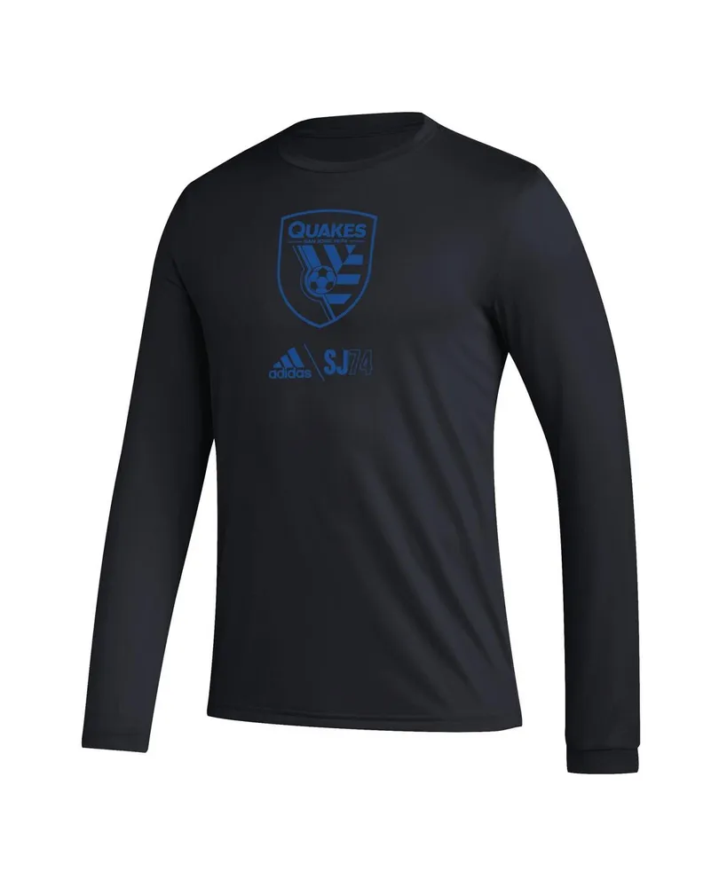 Men's adidas Black San Jose Earthquakes Icon Long Sleeve T-shirt