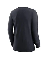 Women's Nike Navy Cleveland Guardians Authentic Collection Legend Performance Long Sleeve T-shirt