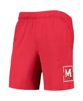 Men's Under Armour Red Maryland Terrapins Mesh Raid Performance Shorts