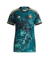Women's adidas Teal Germany National Team 2023 Away Authentic Jersey