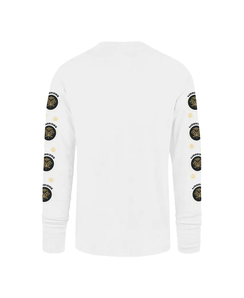 Men's '47 Brand White Golden State Warriors City Edition Downtown Franklin Long Sleeve T-shirt