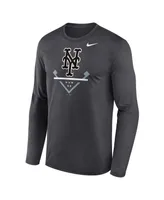 Men's Nike Anthracite New York Mets Icon Legend Performance Long Sleeve T-shirt