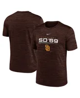 Men's Nike Brown San Diego Padres Wordmark Velocity Performance T-shirt