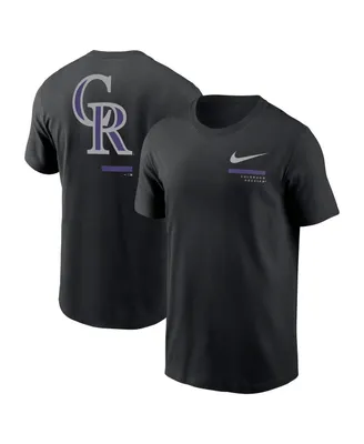 Men's Nike Black Colorado Rockies Over the Shoulder T-shirt