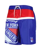 Men's Starter Blue New York Rangers Sea Wind Swim Trunks