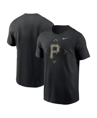 Men's Nike Black Pittsburgh Pirates Camo Logo T-shirt