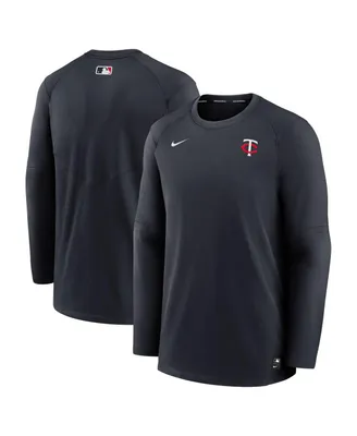 Men's Nike Minnesota Twins Navy Authentic Collection Logo Performance Long Sleeve T-shirt