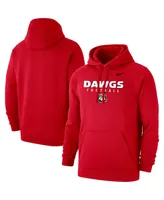 Men's Nike Red Georgia Bulldogs Football Drop Club Pullover Hoodie