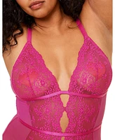 Adore Me Women's Rosie Crotchless Bodysuit Lingerie