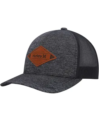 Men's Hurley Charcoal, Black Mesa Trucker Snapback Hat