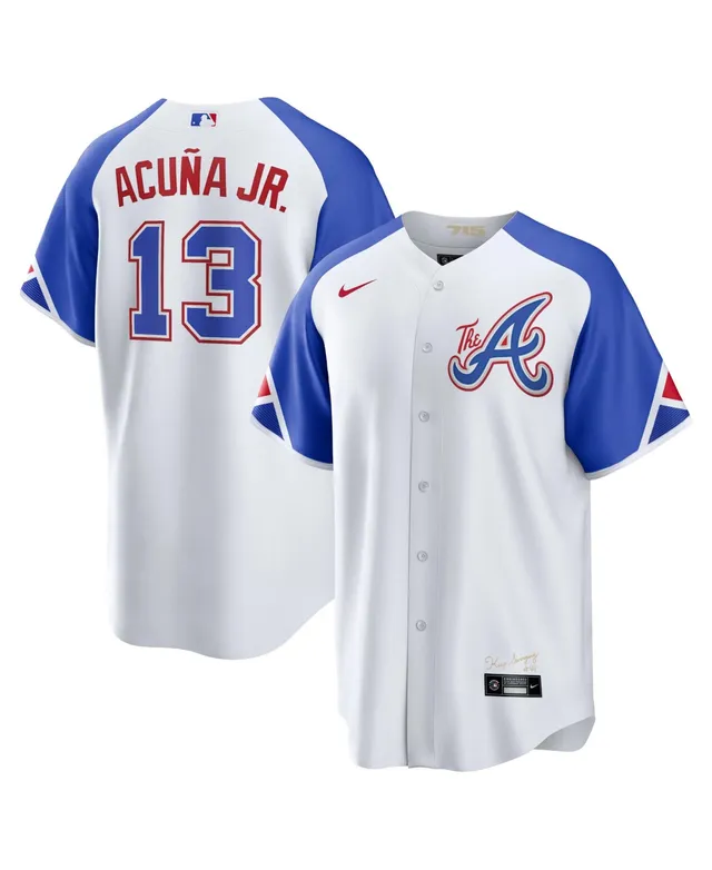 Nike Men's Ronald Acuna Jr. Gray Atlanta Braves Road Replica Player Name  Jersey - Macy's