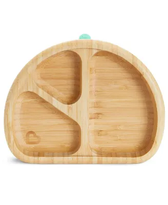 Munchkin Bamboo Stay Put Divided Suction Plate, Eco-Friendly