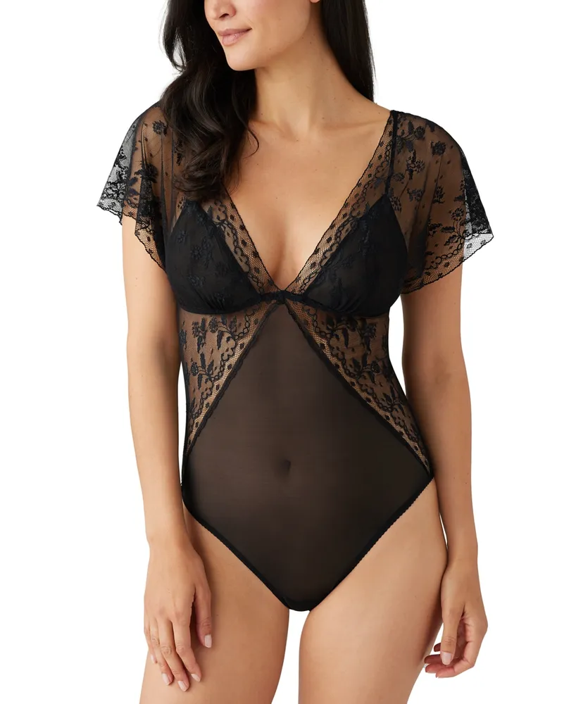 Glamorise Comfort Lift Rose Lace Support Wireless Full Coverage