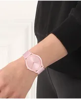 Lacoste Women's Crocodelle Pink Silicone Strap Watch 36mm