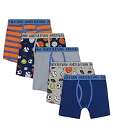 Andy & Evan Toddler/Child Boys Five Pack Boxer Briefs Underwear