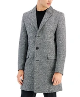 Hugo by Hugo Boss Men's Slim-Fit Migor Charcoal Overcoat