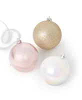 Holiday Lane Sugar Plum Plastic Ball Ornaments, Set of 6, Created for Macy's