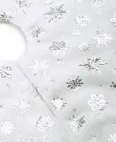 Holiday Lane White Snowflake Tree Skirt, Created for Macy's