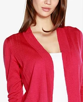 Belldini Women's 3/4 Sleeve Open Front Cardigan Sweater