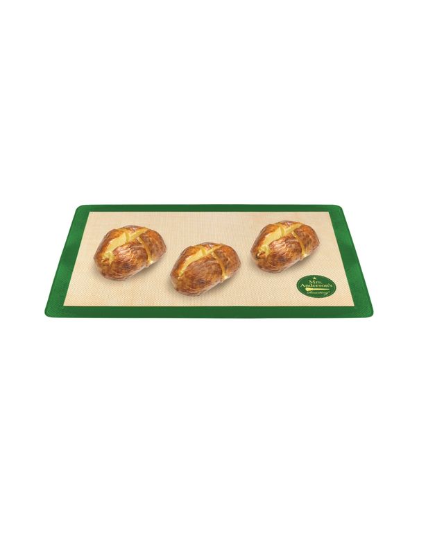 Mrs. Anderson's Baking Set of 2 Non-Stick Silicone Sweet and Savory Baking Mats, 11.625" x 16.5"