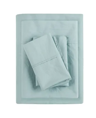 Madison Park Peached Cotton Percale -Pc. Sheet Set