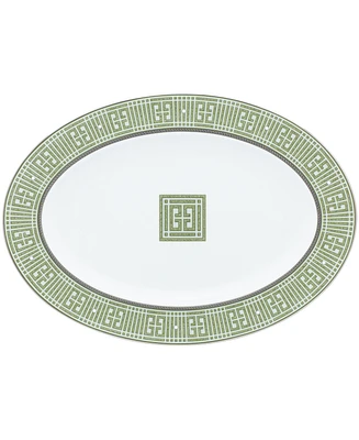 Noritake Infinity Green Platinum Oval Platter