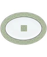 Noritake Infinity Green Platinum Oval Platter