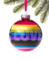 Holiday Lane Love Is Love Rainbow Ball Ornament, Created for Macy's