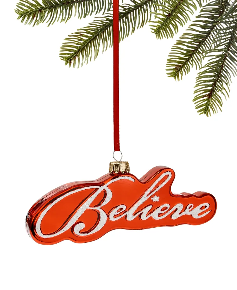 Holiday Lane New York Believe Ornament, Exclusively at Macy's