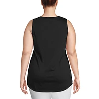 Lands' End Plus Supima Cotton Tunic Tank Top