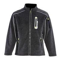 RefrigiWear Men's Warm Fleece Lined Extreme Sweater Jacket with Reflective Piping