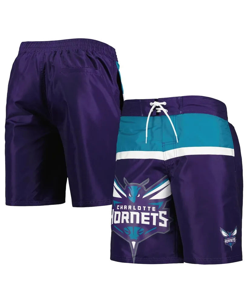 Men's G-iii Sports by Carl Banks Purple Charlotte Hornets Sea Wind Swim Trunks