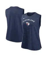 Women's Nike Navy Cleveland Guardians Muscle Play Tank Top