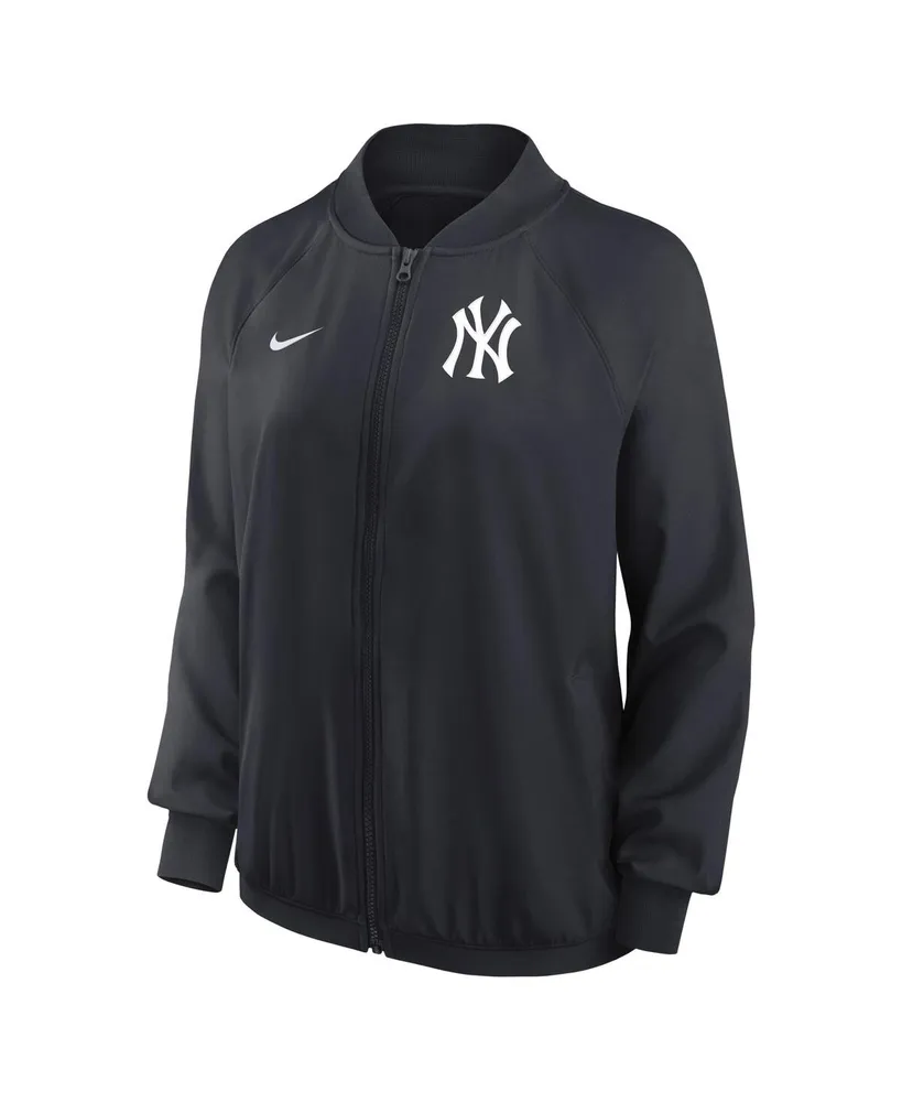 Women's Nike Navy New York Yankees Authentic Collection Team Raglan Performance Full-Zip Jacket