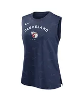 Women's Nike Navy Cleveland Guardians Muscle Play Tank Top