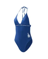 Women's G-iii 4Her by Carl Banks Royal Los Angeles Dodgers Full Count One-Piece Swimsuit