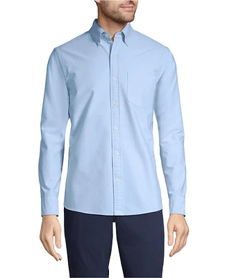 Lands' End Men's Traditional Fit Sail Rigger Oxford Shirt