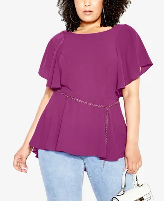 City Chic Women's Romantic Mood Top