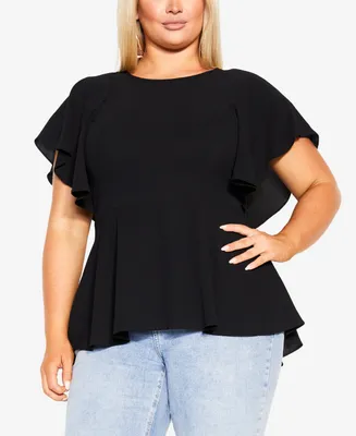 City Chic Plus Romantic Mood Top