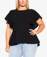 City Chic Plus Romantic Mood Top