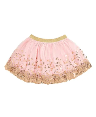Baby Girl's Gold Blush Sequin Tutu Skirts